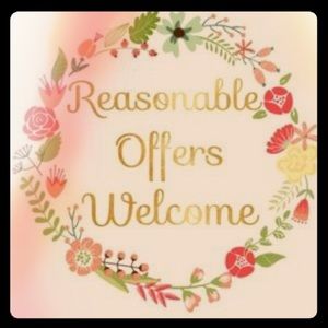 Reasonable offers welcome